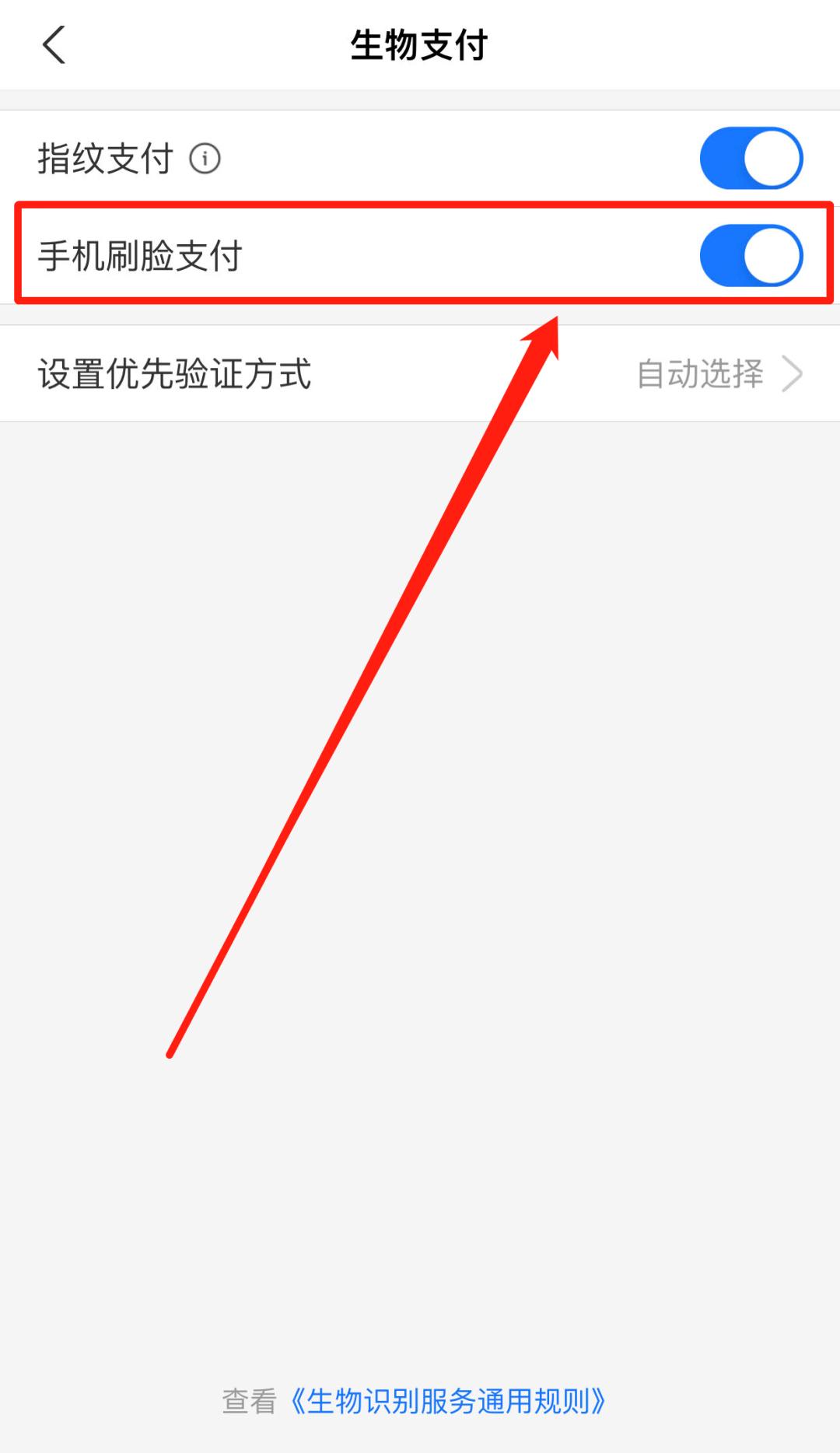 支付宝关闭刷脸验证_ios 支付宝没有回调_支付宝支付安全设置